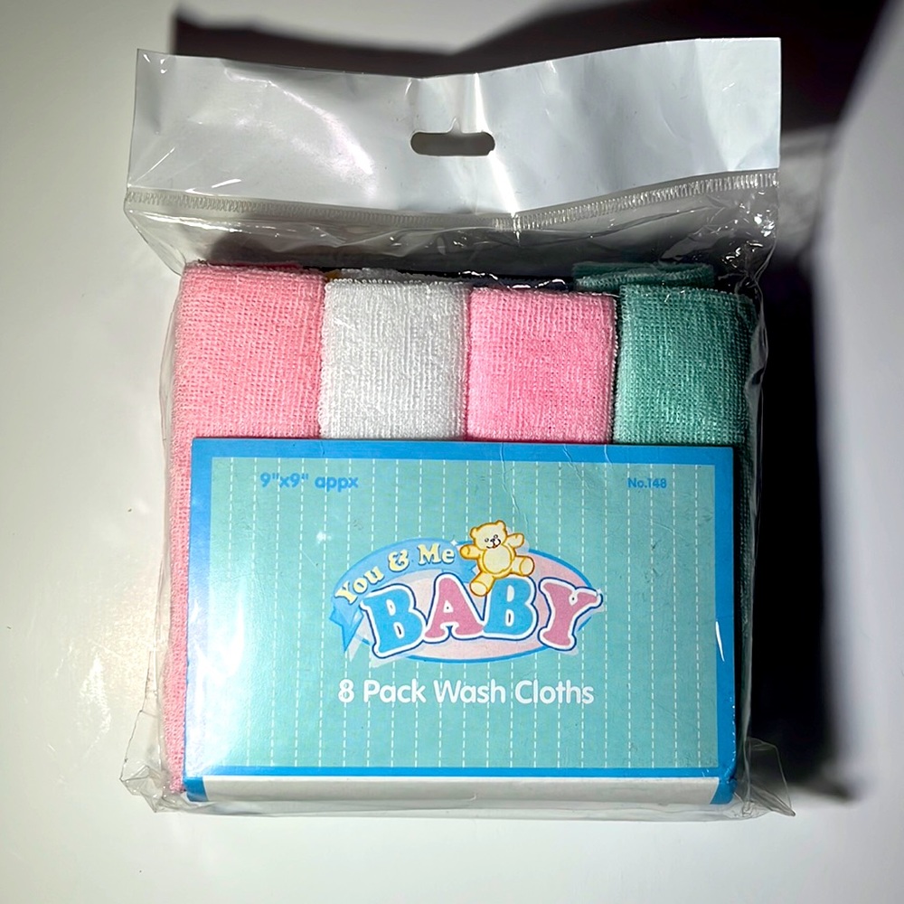 NWT You & Me Baby wash cloths 8 pack